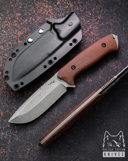 SURVIVAL KNIFE HUNDUR MICARTA  LKW
