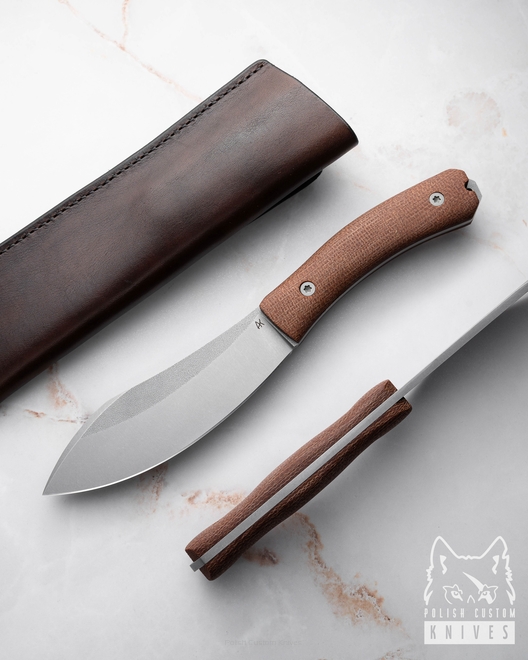 TACTICAL SURVIVAL KNIFE NESSMUK 9 VANADIS 4E MICARTA AK KNIVES