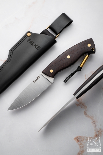HUNTING KNIFE HUNTER STANDARD HS 392 K110 AFRICAN WENGE FALKE KNIVES