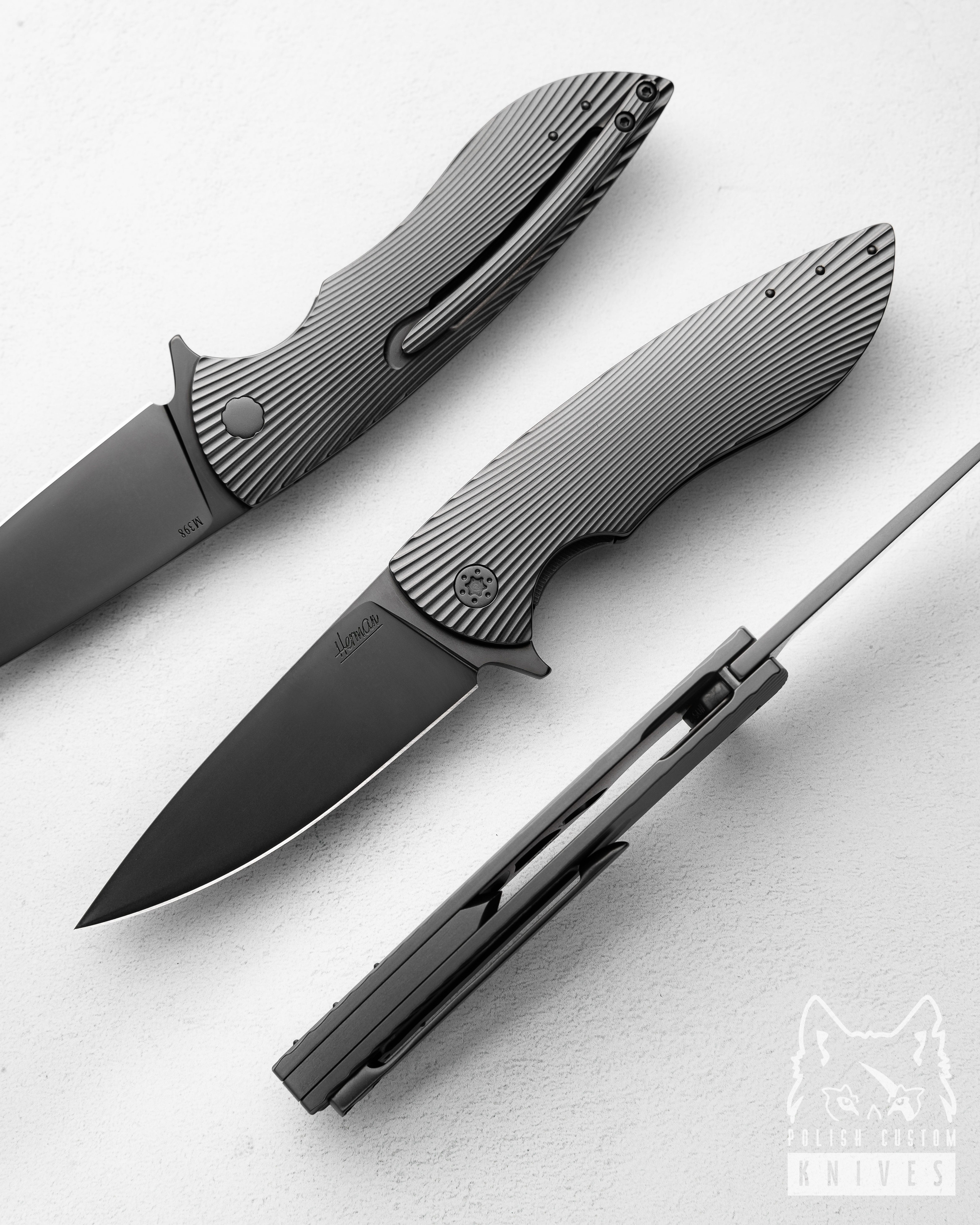 Buy FOLDING KNIFE FOLDER STING 562 M398 DLC HERMAN KNIVES