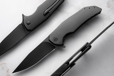 FOLDING KNIFE FOLDER DRAGONFLY #0498 M398 OERLIKON DLC ( C0046 ) HERMAN KNIVES