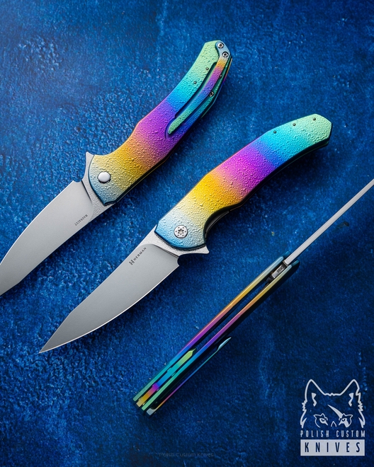 FOLDING KNIFE FOLDER ISHTAR #0698 MAGNACUT HERMAN KNIVES