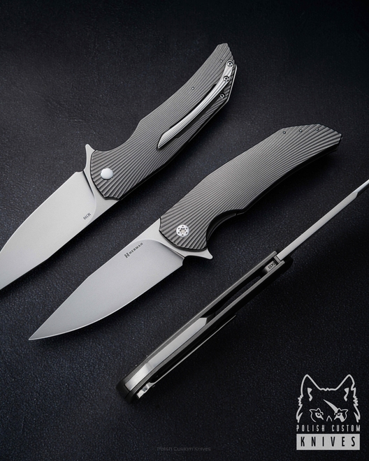 FOLDING KNIFE FOLDER DRAGONFLY #0433 M390 HERMAN KNIVES