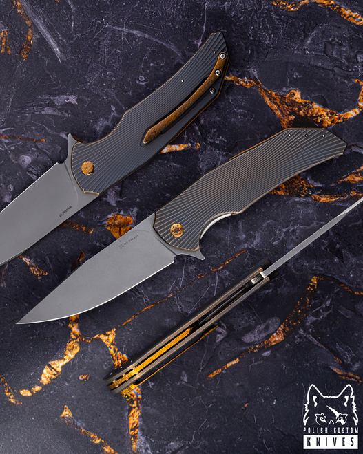 FOLDING KNIFE FOLDER DRAGONFLY #0445 MAGNACUT HERMAN KNIVES