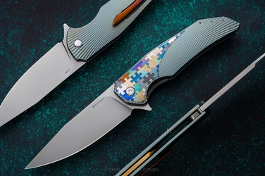 FOLDING KNIFE FOLDER DRAGONFLY #0396 M390 HERMAN KNIVES