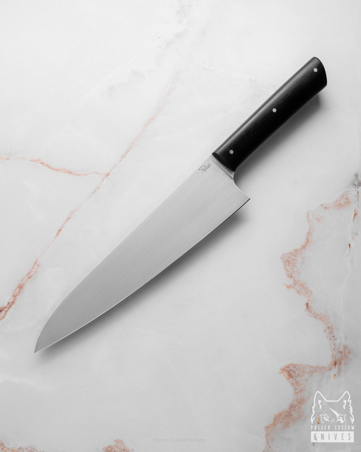 KITCHEN KNIFE CHEF 210 38 BLACK HORNBEAM ELMAX PABIŚ KNIVES
