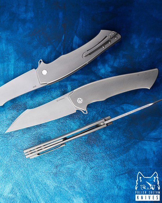FOLDING KNIFE FOLDER OVIUM #0151 M398 HERMAN KNIVES