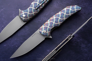 FOLDING KNIFE FOLDER DRAGONFLY #0474 M390 CHRONO CIRCLE HERMAN KNIVES