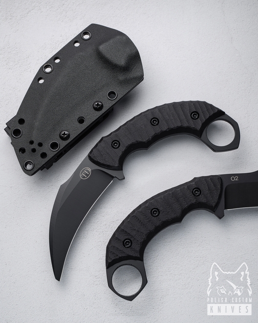 TACTICAL EDC KNIFE KARAMBIT 1 O2 G10 TD 