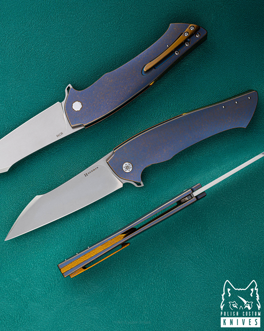 FOLDING KNIFE FOLDER OVIUM GENERATION 2 #0092 M390 HERMAN KNIVES